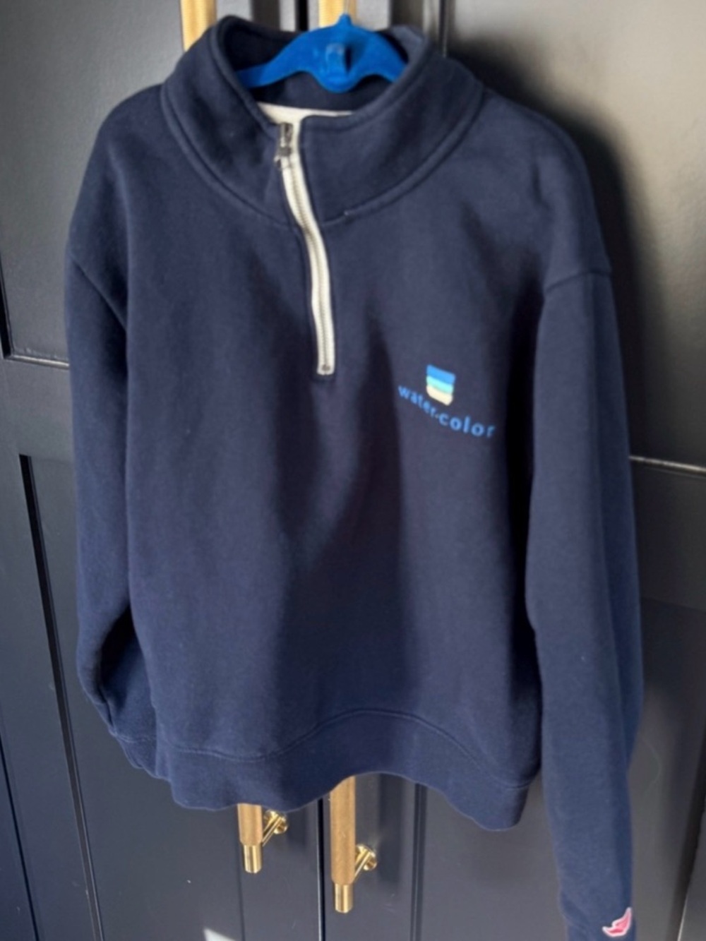Navy Half-Zip Men's Sweater